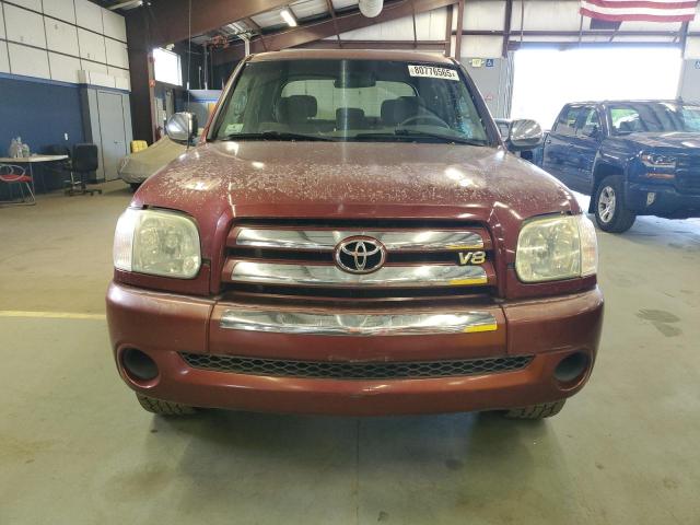 5TBDT44195S488347 - 2005 TOYOTA TUNDRA DOUBLE CAB SR5 RED photo 5