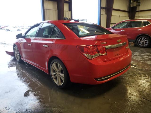 1G1PG5SB0F7253737 - 2015 CHEVROLET CRUZE LTZ RED photo 2