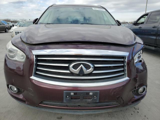 5N1AL0MM3EC500289 - 2014 INFINITI QX60 BURGUNDY photo 5