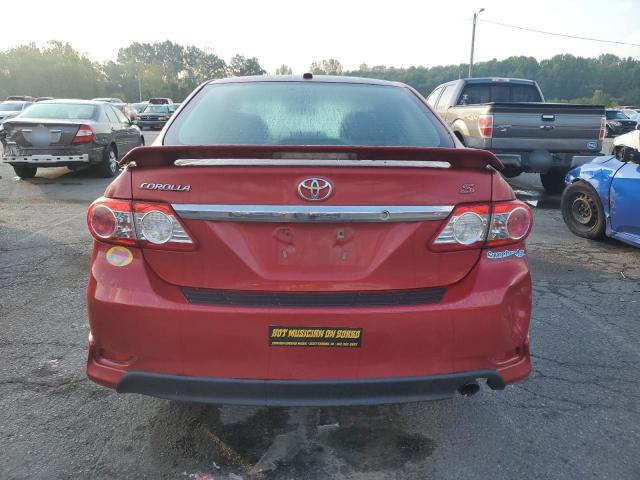 2T1BU4EE0CC756446 - 2012 TOYOTA COROLLA BASE RED photo 6