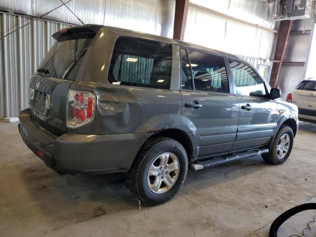 2HKYF18127H506785 - 2007 HONDA PILOT LX GRAY photo 3