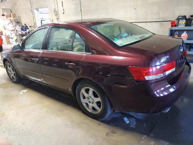 5NPEU46F86H098803 - 2006 HYUNDAI SONATA GLS MAROON photo 2