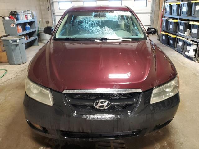 5NPEU46F86H098803 - 2006 HYUNDAI SONATA GLS MAROON photo 5