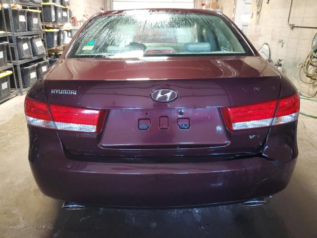 5NPEU46F86H098803 - 2006 HYUNDAI SONATA GLS MAROON photo 6