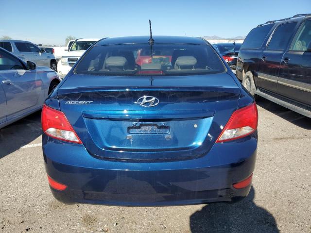 KMHCT4AE9FU826381 - 2015 HYUNDAI ACCENT GLS BLUE photo 6