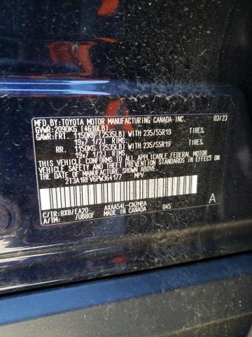 2T3A1RFV6PW364177 - 2023 TOYOTA RAV4 XLE PREMIUM BLUE photo 13