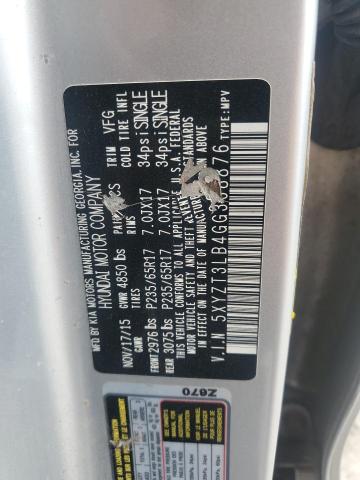 5XYZT3LB4GG368876 - 2016 HYUNDAI SANTA FE S SILVER photo 13