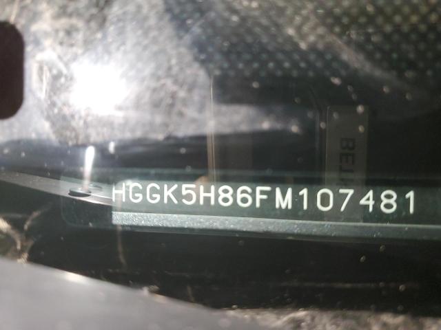 3HGGK5H86FM107481 - 2015 HONDA FIT EX GRAY photo 12