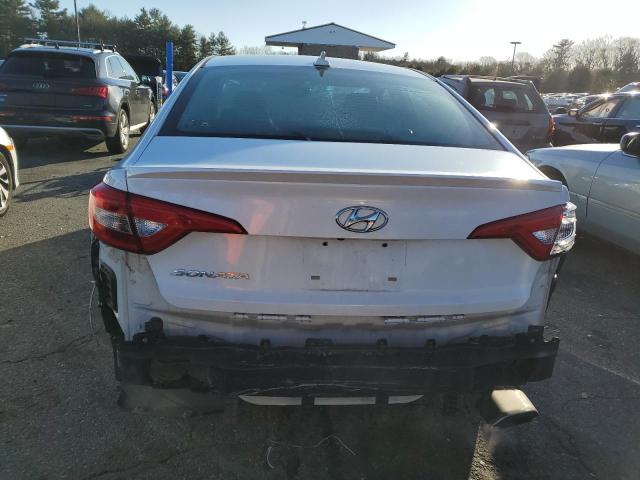 5NPE24AF9FH248396 - 2015 HYUNDAI SONATA SE WHITE photo 6