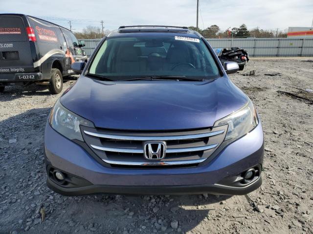 2HKRM3H74EH534210 - 2014 HONDA CR-V EXL BLUE photo 5