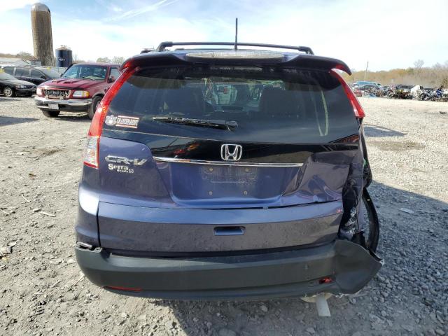 2HKRM3H74EH534210 - 2014 HONDA CR-V EXL BLUE photo 6