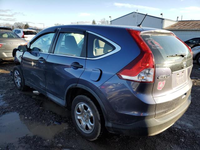 2HKRM4H36DH666368 - 2013 HONDA CR-V LX BLUE photo 2