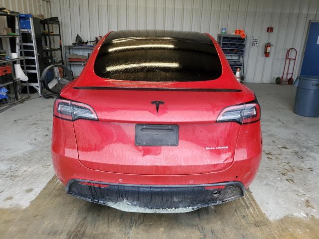 7SAYGDEE2NF387530 - 2022 TESLA MODEL Y წითელი ფოტო 6