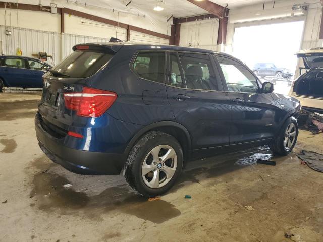 5UXWX5C52BL707773 - 2011 BMW X3 XDRIVE28I BLUE photo 3