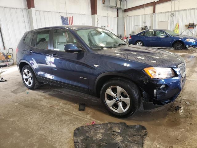 5UXWX5C52BL707773 - 2011 BMW X3 XDRIVE28I BLUE photo 4