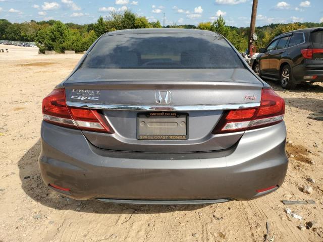 19XFB2F5XEE014845 - 2014 HONDA CIVIC LX GRAY photo 6