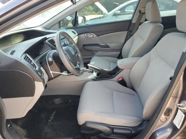 19XFB2F5XEE014845 - 2014 HONDA CIVIC LX GRAY photo 7