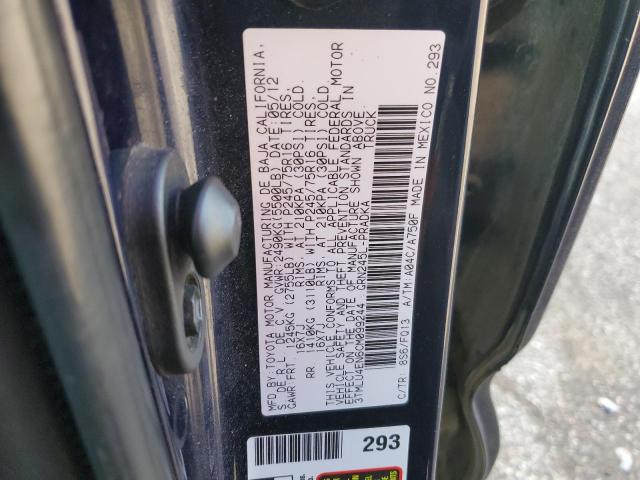 3TMLU4EN6CM099244 - 2012 TOYOTA TACOMA DOUBLE CAB BLUE photo 13