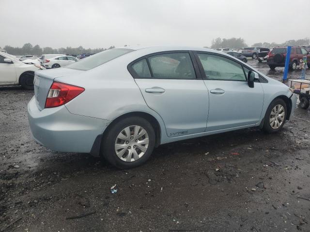 19XFB2E59CE004256 - 2012 HONDA CIVIC LX BLUE photo 3