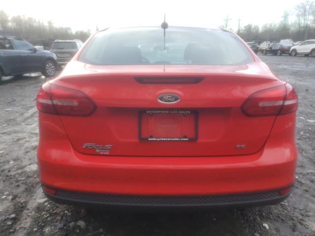 1FADP3F22FL263899 - 2015 FORD FOCUS SE RED photo 6