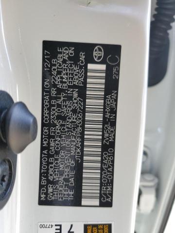 JTDKARFP8H3067227 - 2017 TOYOTA PRIUS PRIM თეთრი ფოტო 12