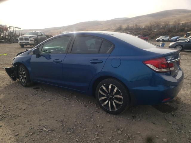 19XFB2F98EE058555 - 2014 HONDA CIVIC EXL ლურჯი ფოტო 2