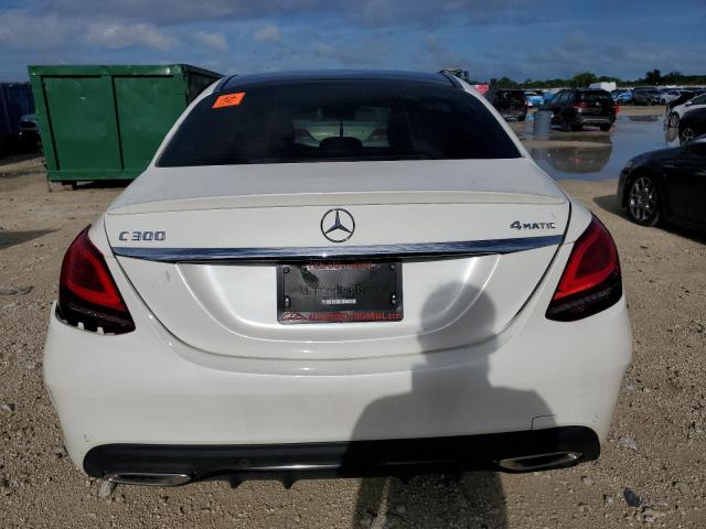 W1KWF8EB1MR610319 - 2021 MERCEDES-BENZ C 300 4MATIC WHITE photo 6