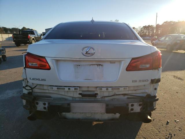 JTHBK262X72030000 - 2007 LEXUS IS 250 WHITE photo 6