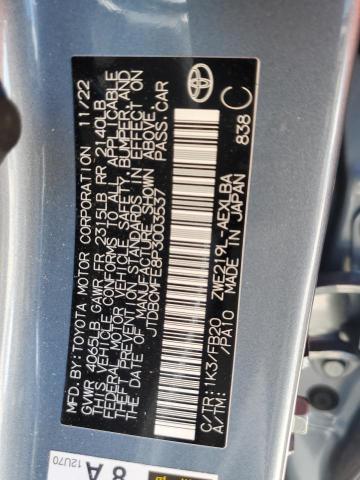 JTDBCMFE8P3003537 - 2023 TOYOTA COROLLA LE Mavi fotoğraf 13