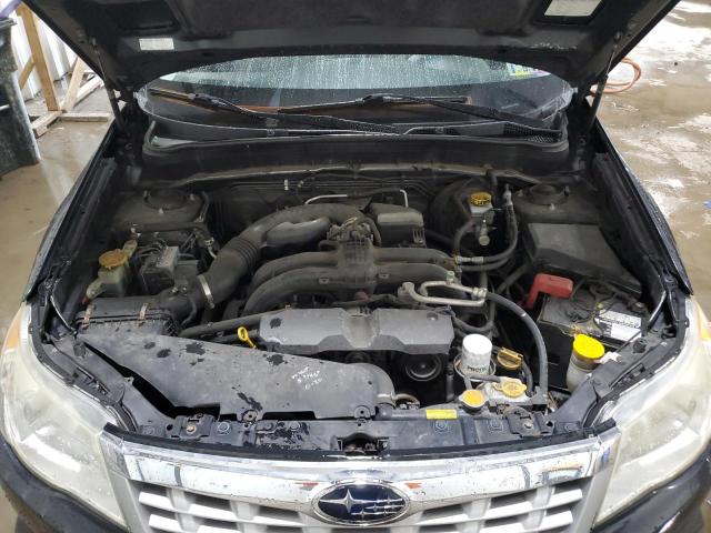 JF2SHADC7CH411110 - 2012 SUBARU FORESTER 2.5X PREMIUM BLACK photo 11