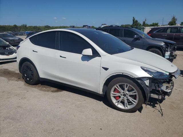 7SAYGDEE5NF437823 - 2022 TESLA MODEL Y 白色 照片 4