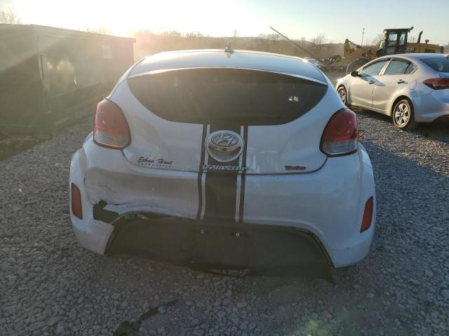 KMHTC6AD4EU215398 - 2014 HYUNDAI VELOSTER WHITE photo 6