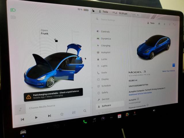 5YJ3E1EA9KF317754 - 2019 TESLA MODEL 3 ლურჯი ფოტო 9