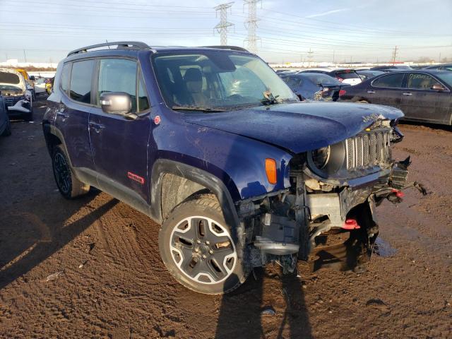 ZACCJBCT4GPD51848 - 2016 JEEP RENEGADE TRAILHAWK BLUE photo 4