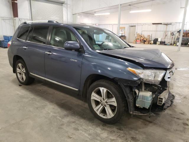 5TDDK3EH5CS118543 - 2012 TOYOTA HIGHLANDER LIMITED BLUE photo 4