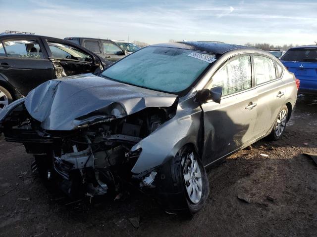 3N1AB7AP6KY324634 - 2019 NISSAN SENTRA S GRAY photo 1