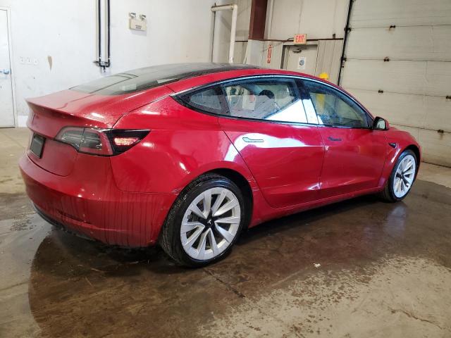 5YJ3E1EA5NF304245 - 2022 TESLA MODEL 3 RED photo 3