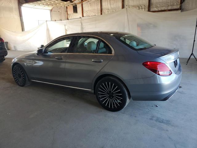 WDDWF4KB2GR145650 - 2016 MERCEDES-BENZ C 300 4MATIC SILVER photo 2