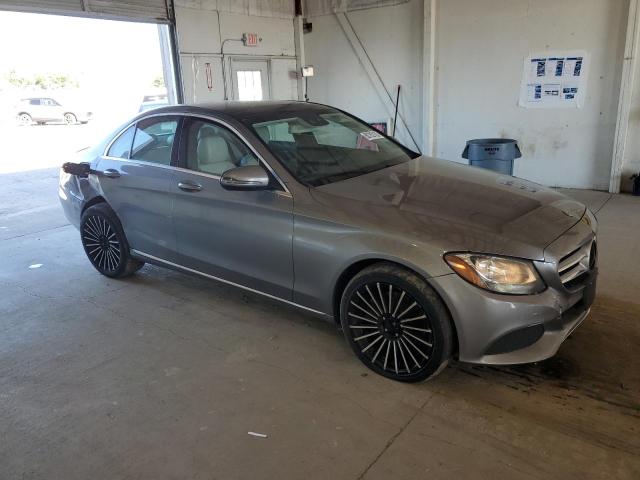 WDDWF4KB2GR145650 - 2016 MERCEDES-BENZ C 300 4MATIC SILVER photo 4