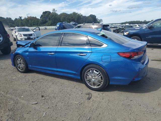 5NPE34AF3JH649139 - 2018 HYUNDAI SONATA SPORT BLUE photo 2