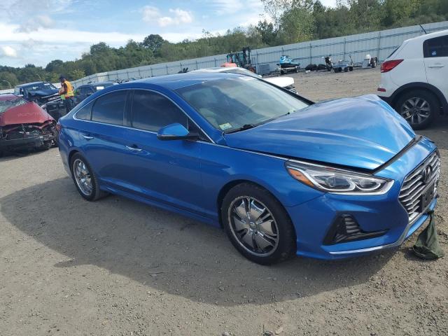 5NPE34AF3JH649139 - 2018 HYUNDAI SONATA SPORT BLUE photo 4