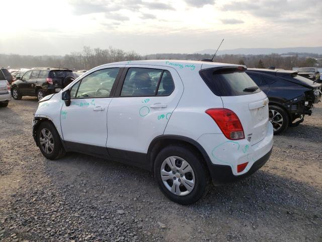 KL7CJKSB9HB224756 - 2017 CHEVROLET TRAX LS WHITE photo 2