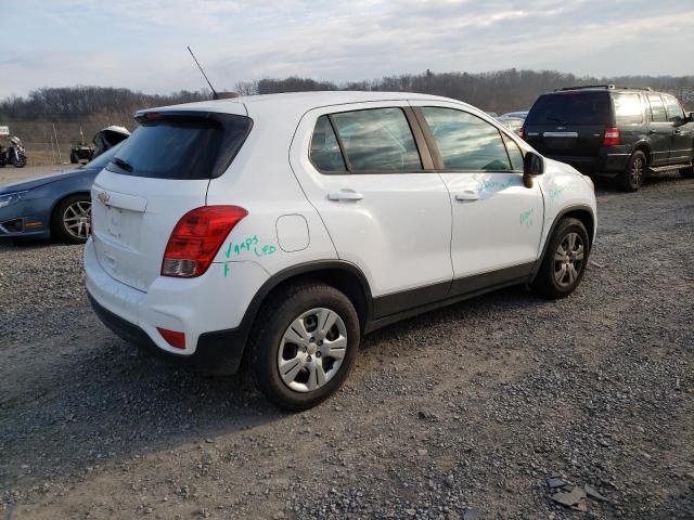 KL7CJKSB9HB224756 - 2017 CHEVROLET TRAX LS WHITE photo 3