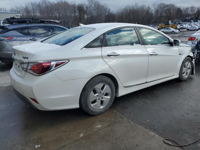 KMHEC4A44CA056362 - 2012 HYUNDAI SONATA HYBRID WHITE photo 3