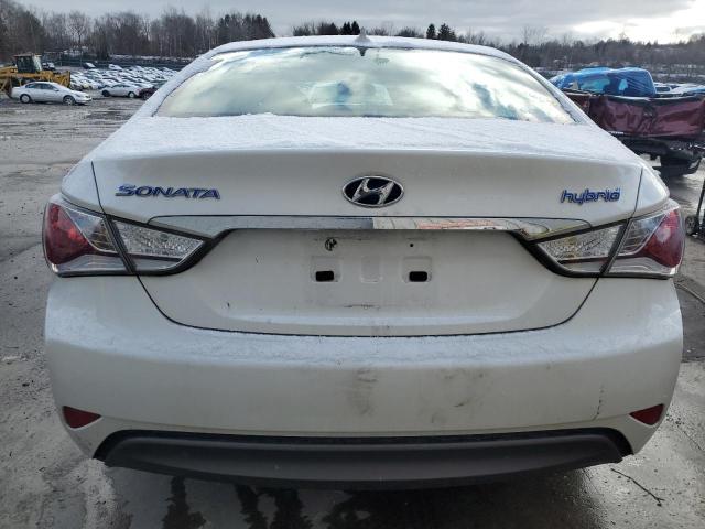 KMHEC4A44CA056362 - 2012 HYUNDAI SONATA HYBRID WHITE photo 6