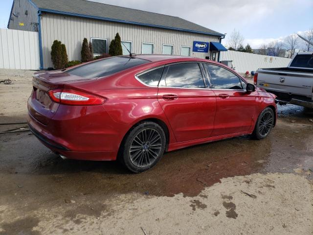 3FA6P0H79ER156333 - 2014 FORD FUSION SE BURGUNDY photo 3