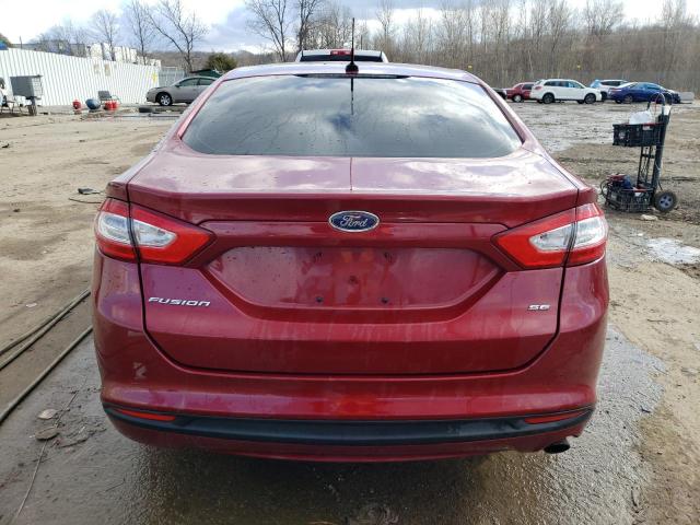 3FA6P0H79ER156333 - 2014 FORD FUSION SE BURGUNDY photo 6