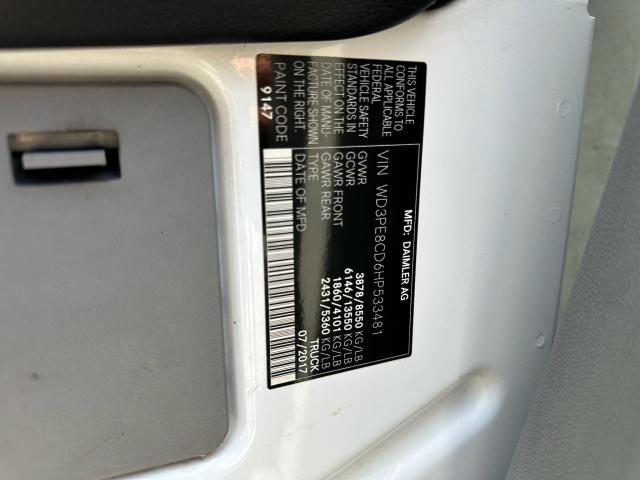 WD3PE8CD6HP533481 - 2017 MERCEDES-BENZ SPRINTER 2500 თეთრი ფოტო 10