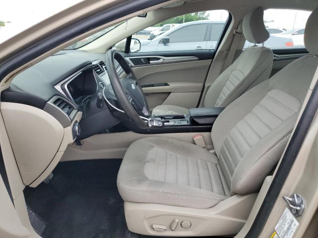 3FA6P0HDXKR203676 - 2019 FORD FUSION SE BEIGE photo 7