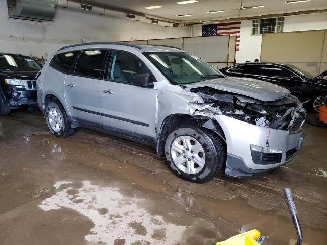 1GNKVFKD8FJ176088 - 2015 CHEVROLET TRAVERSE LS SILVER photo 4